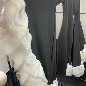 Dramatic Sleeve little black dress